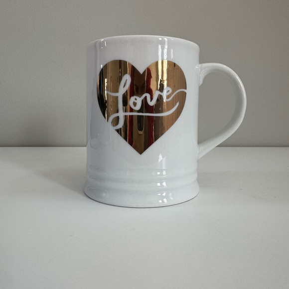 Fringe Studio Other - Fringe Studio Gold Heart “Love” Mug